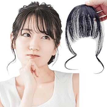 長さ約26cmタイプ 前髪付き総手植え薄毛隠し✨人毛100%ナチュラルブラック 26cmタイプ】前髪付き総手植え人毛100%ナチュラルブラック